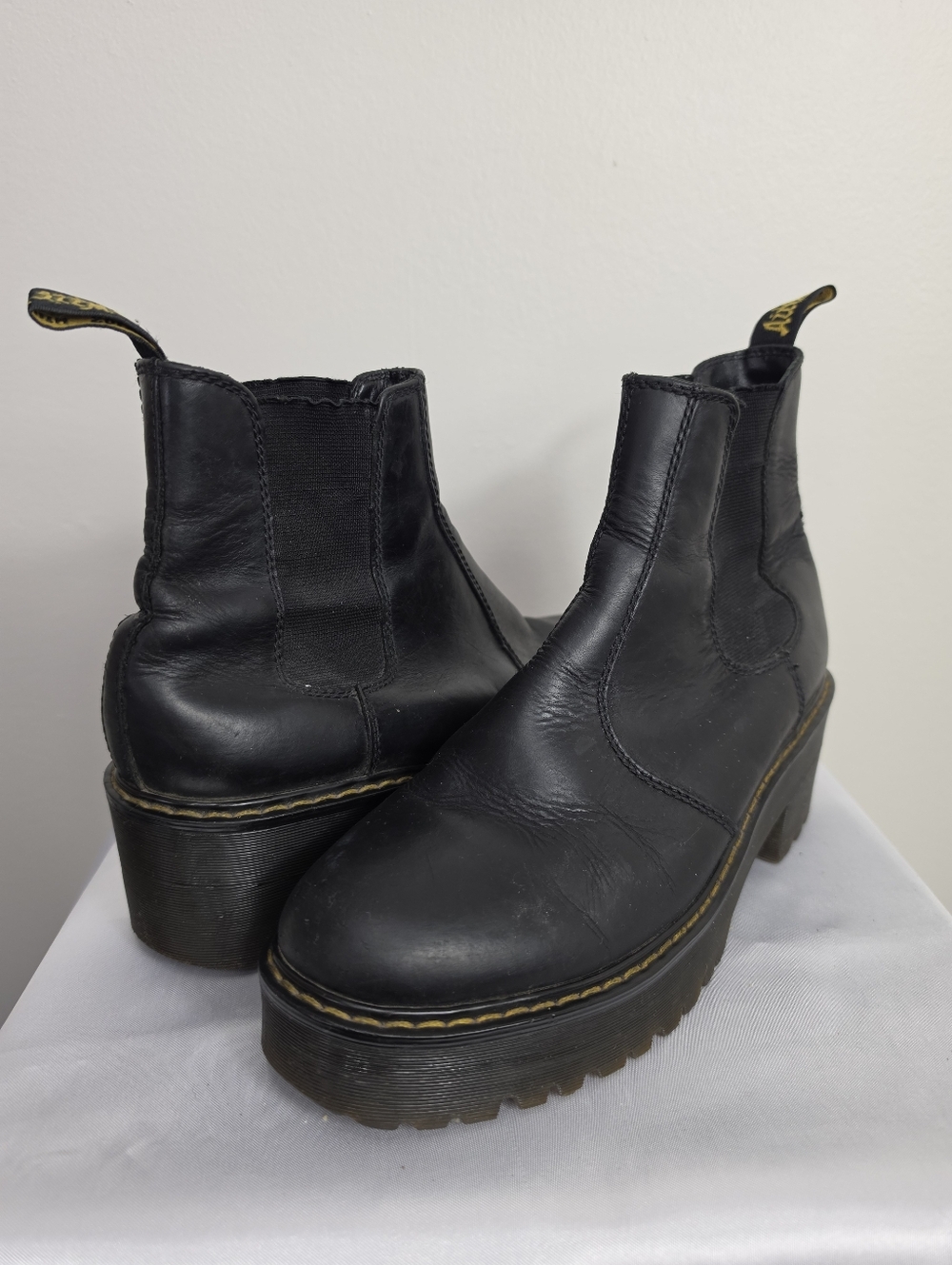 Dr. Martens Black Platform Chelsea Boots
